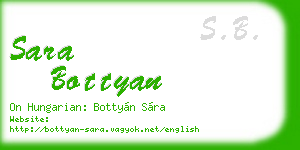 sara bottyan business card