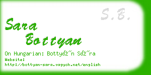 sara bottyan business card